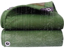Multipurpose Canvas Tarp With Grommets, Heavy Duty Rustproof Tarpaulin Cover, Outdoor Waterproof Tarp, Suitable For
