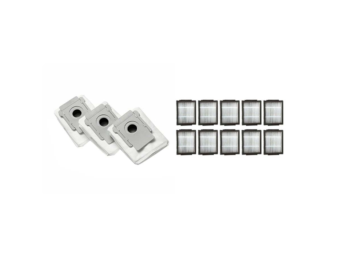 Acessório para Aspiradores IROBOT 10un Filtro Hepa I Roomba I7 E5 E6 I Series & 3Pc Sujeira