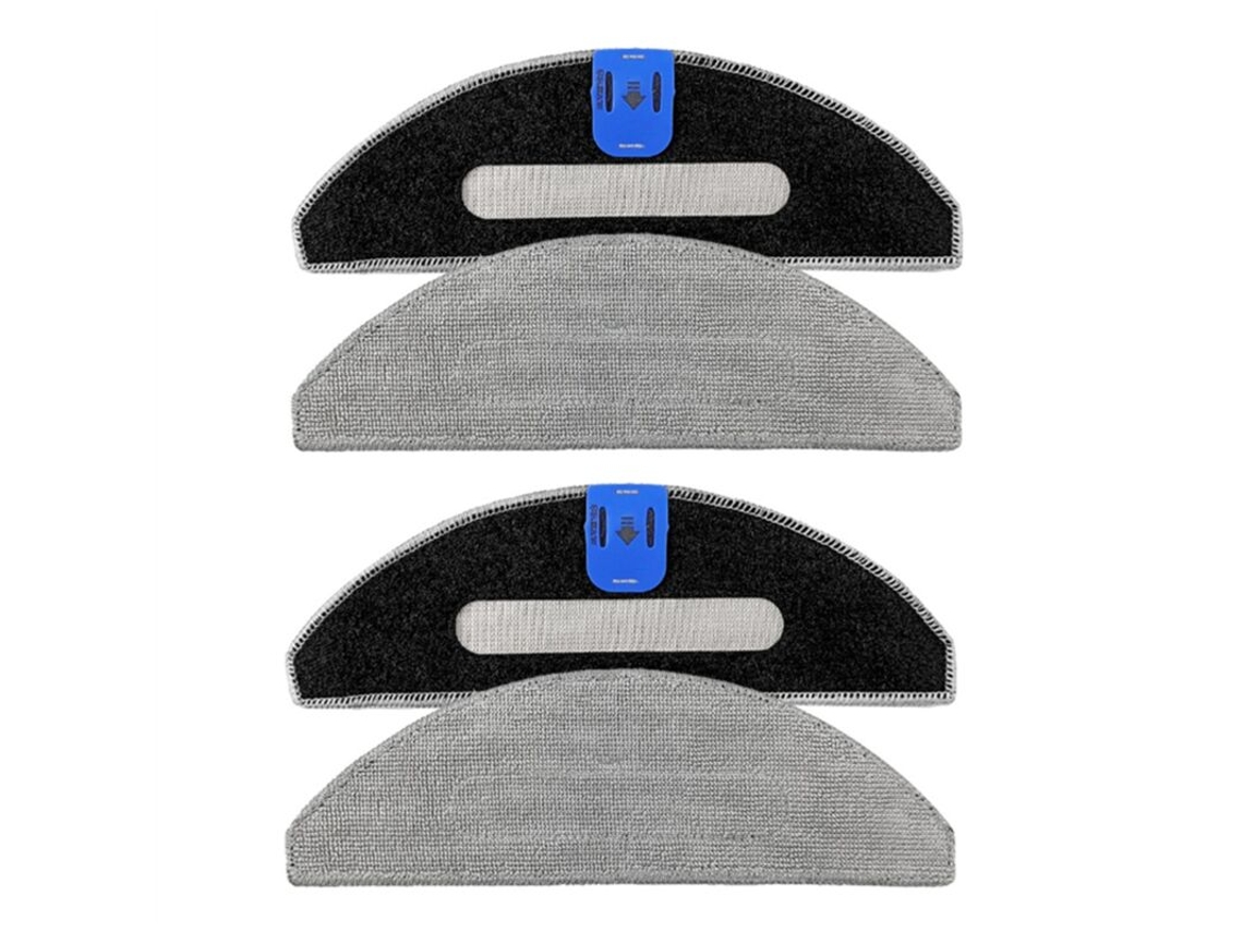 Conjunto de 4 Peças Reposição em Microfibra para o Aspirador Robô Combo I5+/i5/j5+/j5, Laváveis​​ e Reutilizáveis BRILVIBERA