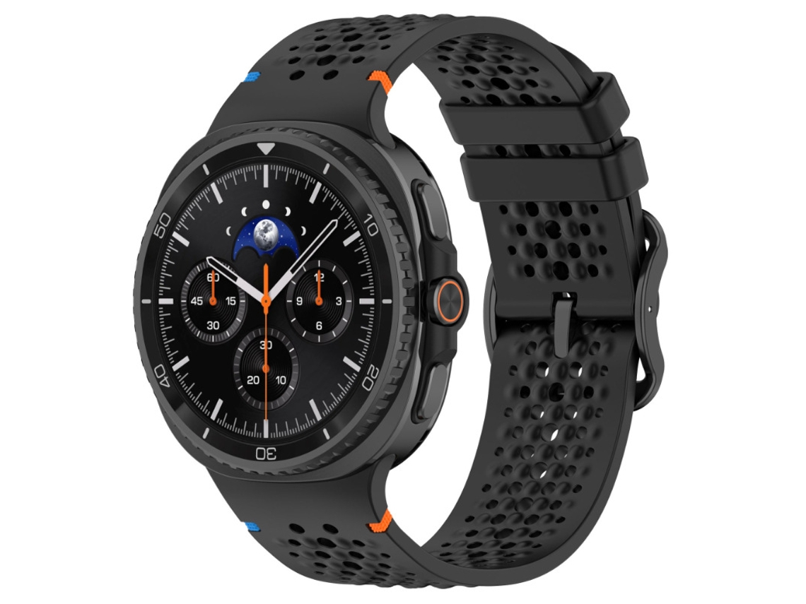 Bracelete De Silicone Para Samsung Galaxy Watch 9 40/44mm Preto