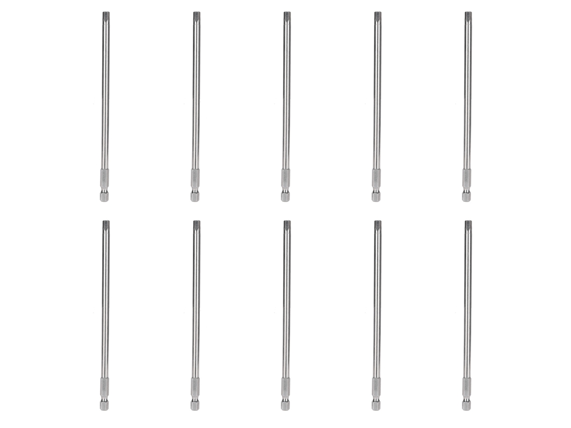 10 Peças De Broca Parafusadeira Hex 5mm Magnética Forte Eléctrica S1/4 150mm Ferramentas Manuais Hardware