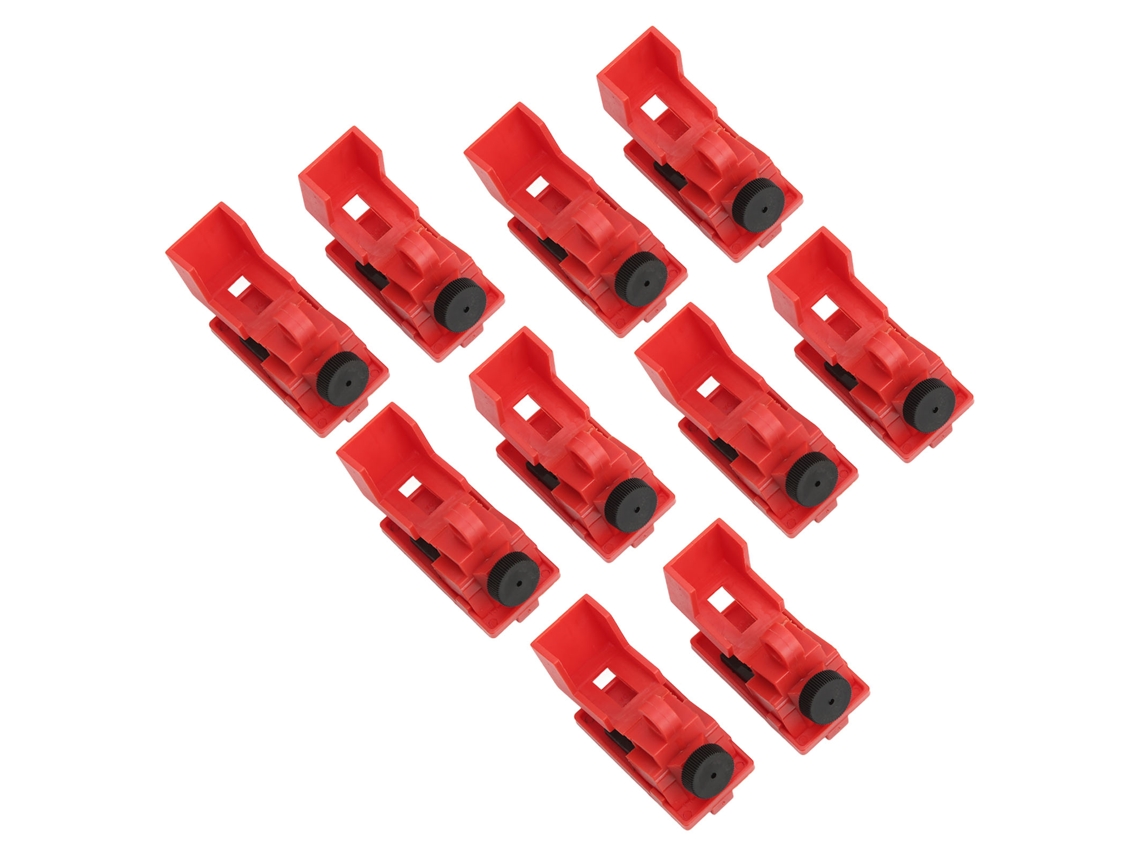 Conjunto De 10 Travas Segurança Para Interruptor, Em Plástico De Engenharia, Compatíveis Com Maçanetas De Menos 16, 5 Mm