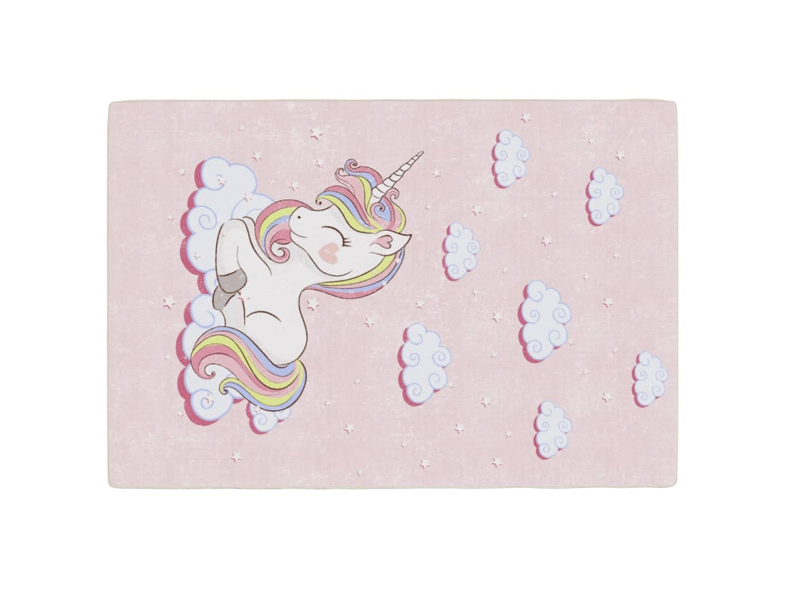 Kids' Rug, Kids' Rugs Vidaxl Cor-de-rosa Poliéster (n/a)