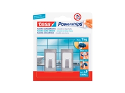 Powerstrips 2 Ganchos Cr.Mate Rect. Tesa