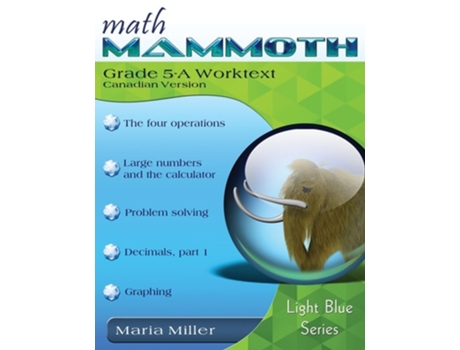 Livro Math Mammoth Grade 5-A Worktext, Canadian Version de Maria Miller (Inglês)