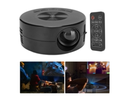 Miniprojetor LED multifuncional Slwomoose TFT LCD com função de exibição de tela de telefone, projetor de filmes para home theater