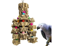 2026 bloques Masticables de Madera Natural para Loros Africanos Y Cacatúas Juguete de Escalada