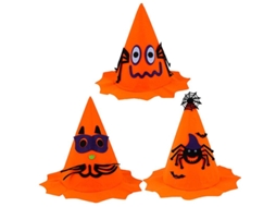 3 Peças de Chapéu de Bruxa para Decoração de Halloween ALLINLESS