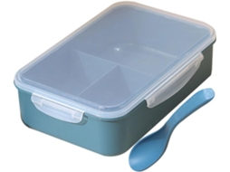 Marmita Bento Box Lifkome Com 4 Compartimentos, Tampa Hermética E Material Pp, Própria Para Micro Ondas E Fácil De