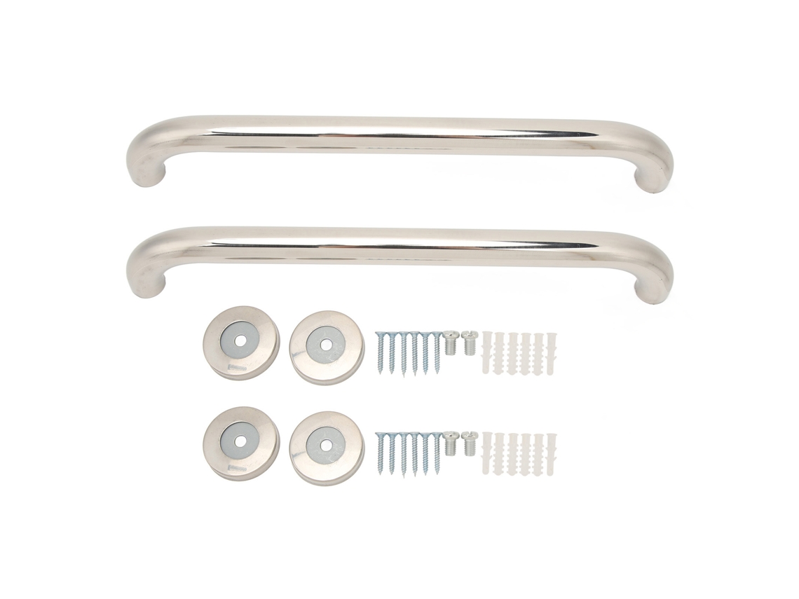 2pcs corrimão banheiro aço inoxidável 40cm alta capacidade carga seguro idosos S/MARCA