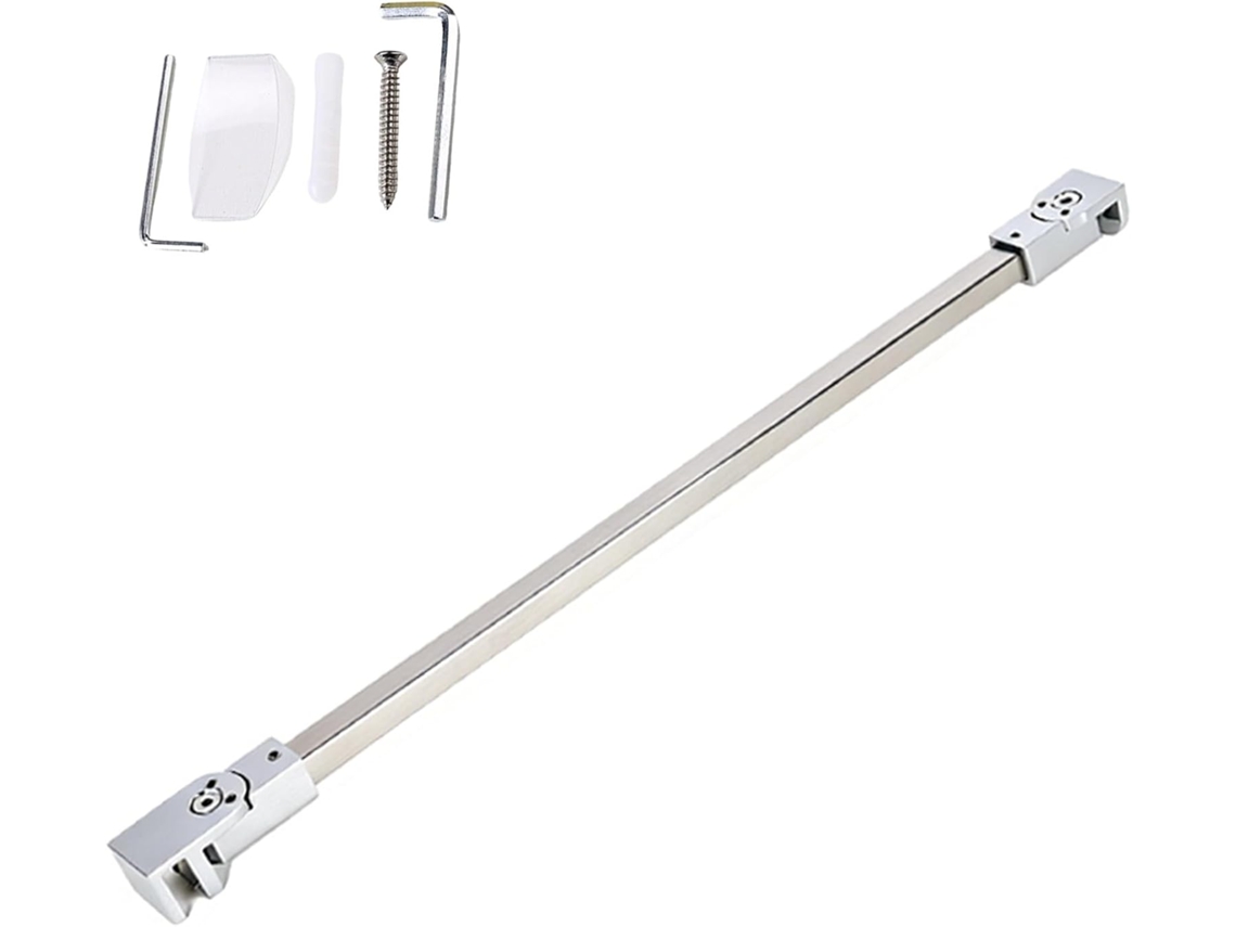 Suporte De Metal Para Braço Chuveiro Com Parafuso E Almofada Plástico, Estabilizador Sólido Para Box De Vidro 8a 12mm