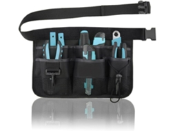 Bolsa Porta-ferramentas, 8 Bolsos, Cor Preta, Ajustável, Para Jardinagem, Floricultura, Poda E Trabalhos Manuais