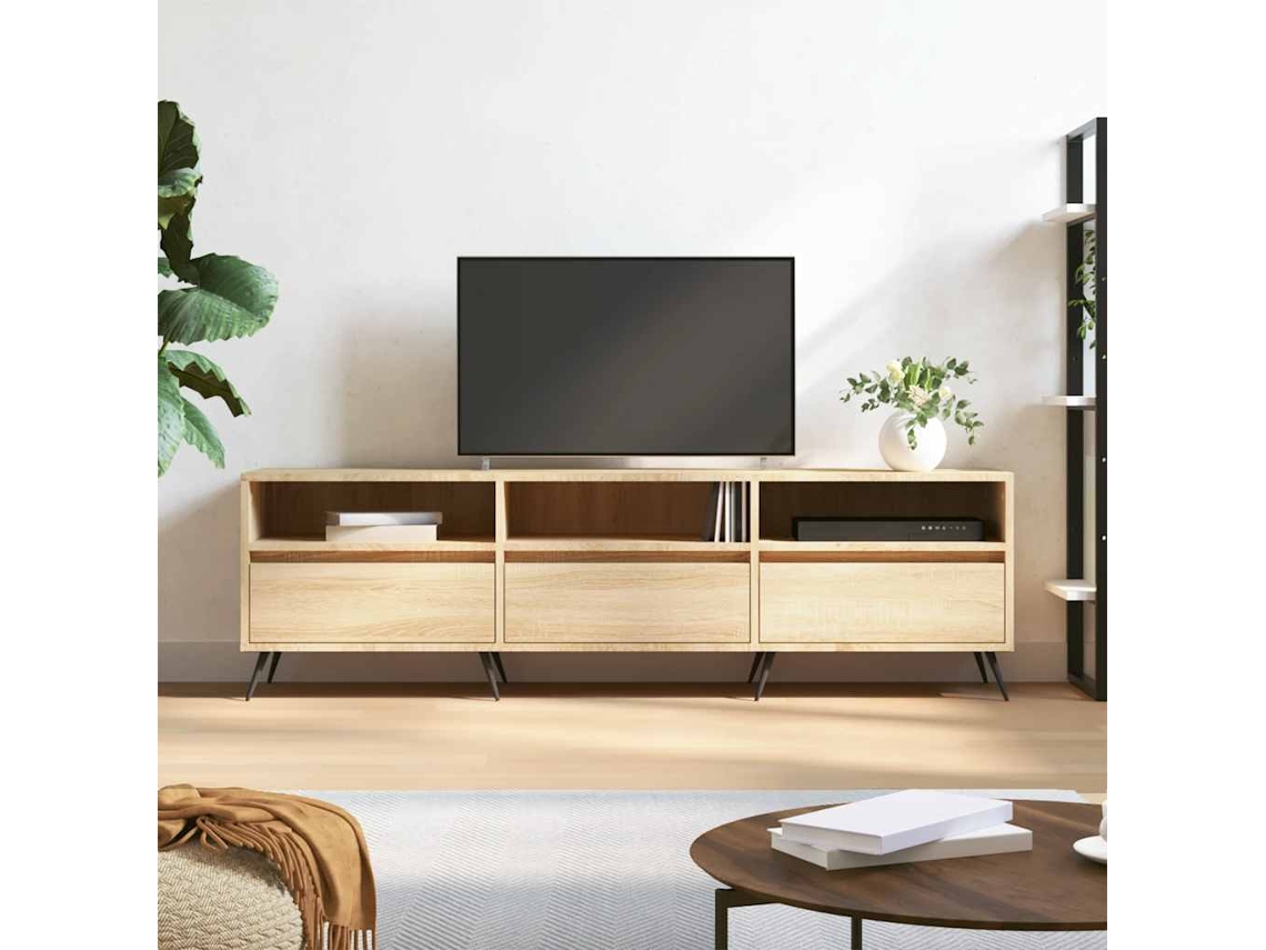 Vidaxl Móvel de Tv 150x30x44,5 Cm Derivados de Madeira Carvalho Sonoma