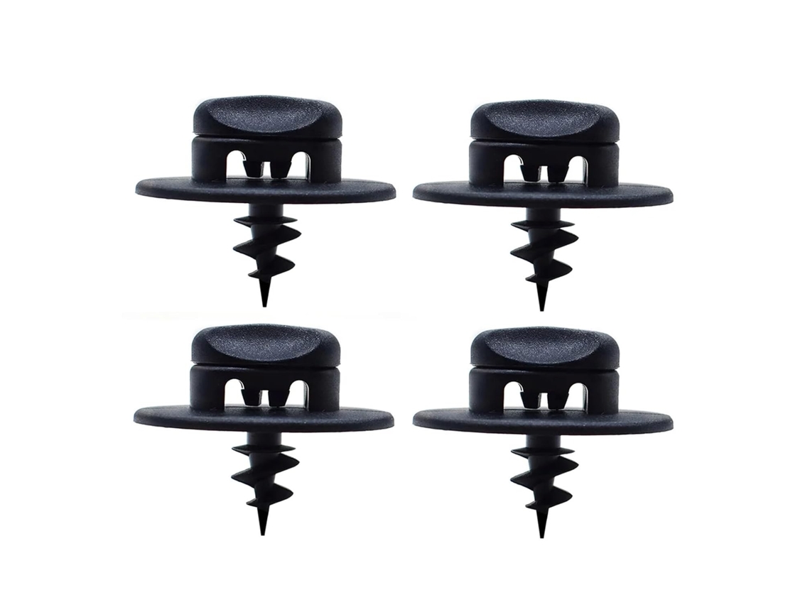 Conjunto De 4 Presilhas Fixação Para Carpete Com Parafuso, Oval,