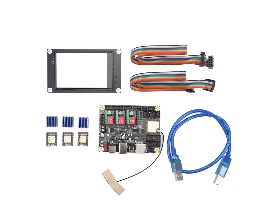 Placa Mãe Kit Impressora 3d E Gravador A Laser 32bit Com Tela Touch 3.5 Polegadas Wi-fi 12-24vdc