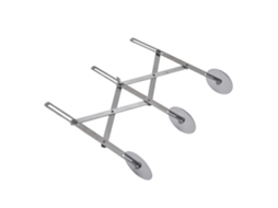 Cortador de massa ajustável S/MARCA com 3 rodas para pizza e bolo
