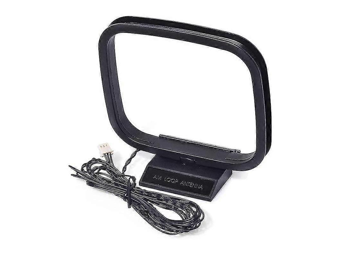 Antena De Quadro Am/ Fm Com Conector 3 Pinos Para Sistema Som Receptor Hifi