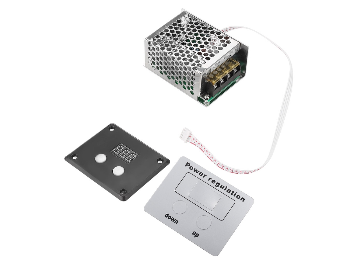 Laxiscreed Regulador De Tensão Digital 4000w Scr Com Controlo De Velocidade E Escurecimento