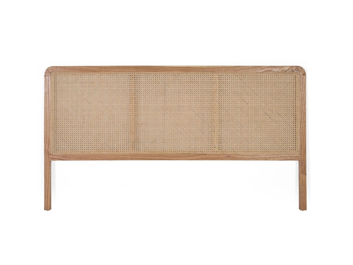 Cabeceira de Cama Charme Natural GINER Y COLOMER Rattan Vime Castanho (90x165X4)