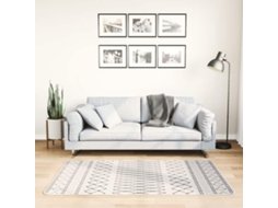 Vidaxl Tapete 80x150 Cm Preto E Branco