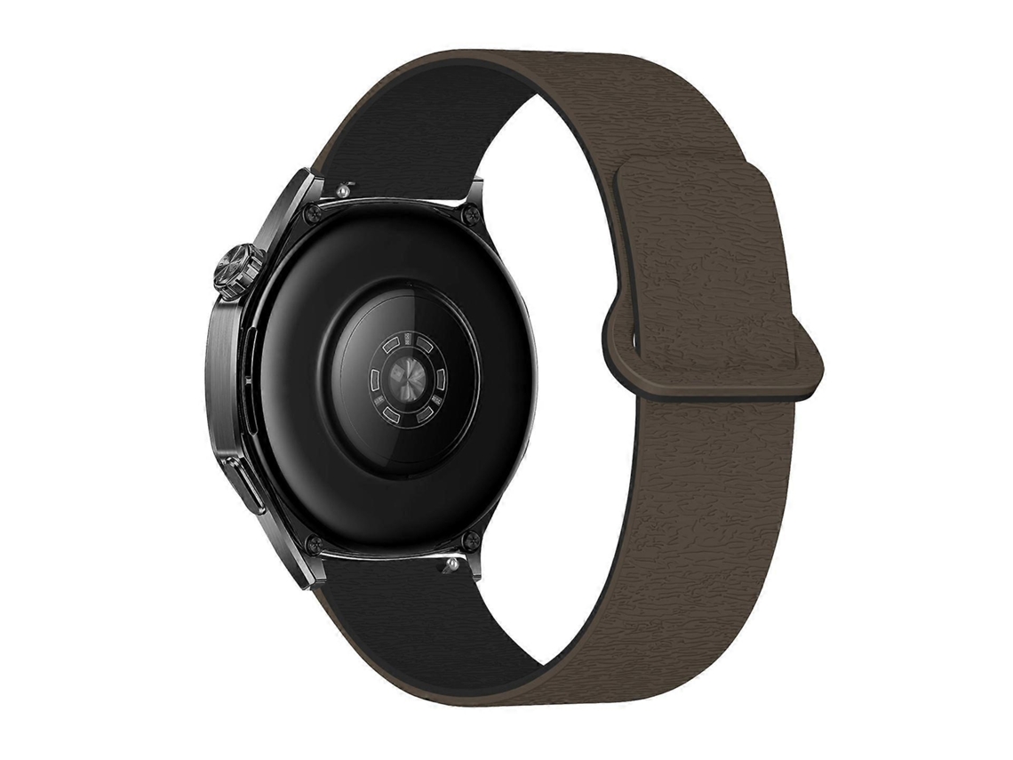 Pulseira De Relógio Em Silicone Magnético Macio Com Estampa De Madeira Cloud Wood E Fecho Reverso.