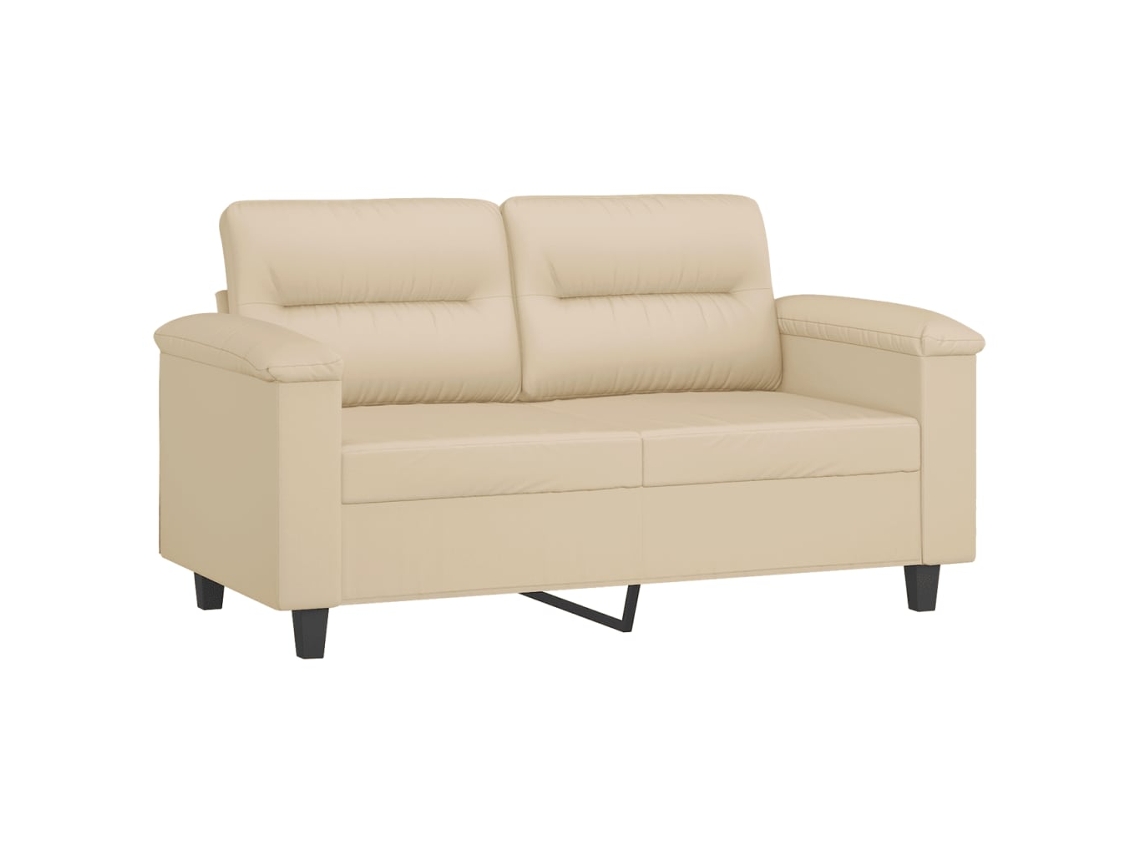 2-seater Sofa, 2-seater Sofas Vidaxl Creme Microfibra (n/a)