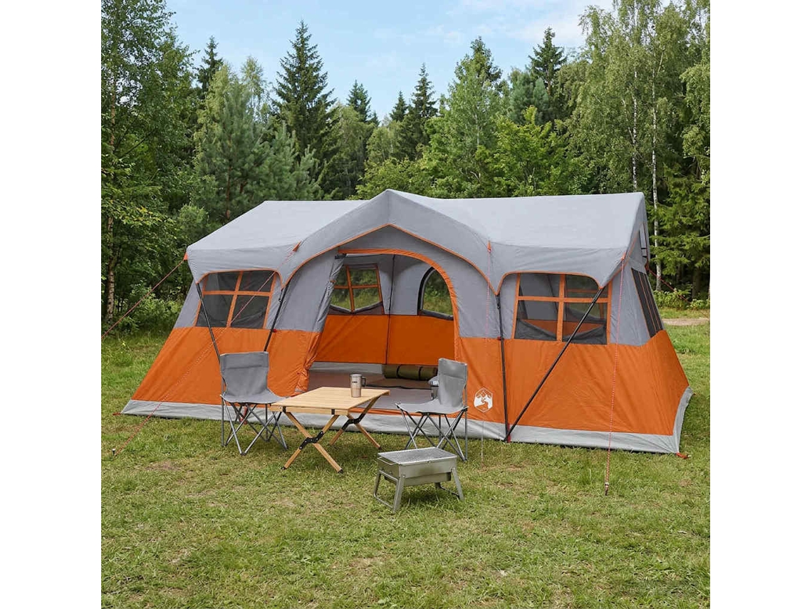 Vidaxl Barraca Familiar 487 X 340 X 216 Cm Cinza E Laranja