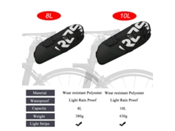 Bolsa de bicicleta impermeável Roswheel 8l/10l | S/MARCA