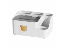 Caixa de Papel Higiênico Urso S/MARCA Multifuncional com Compartimentos para Mesa, Sala de Estar e Escritório