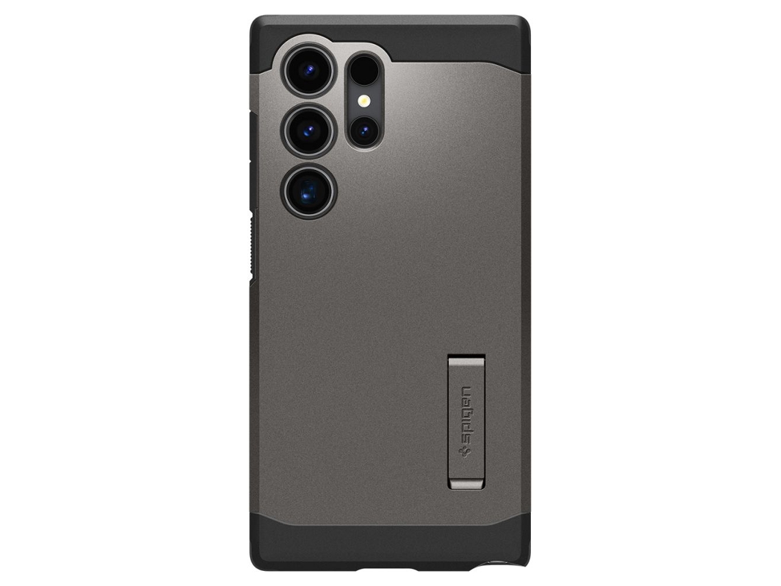 Capa Protetora Spigen Tough Armor Para Samsung Galaxy S24 Ultra - Cinza Metálico