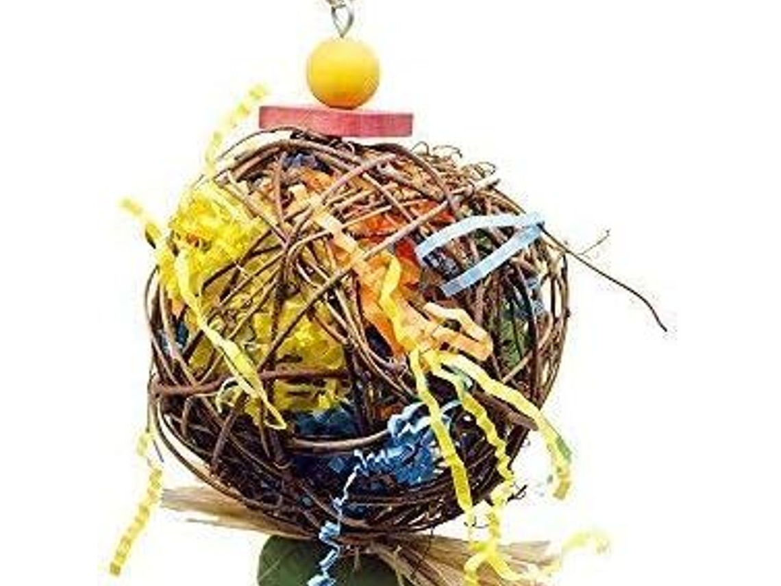 Pacote de brinquedos para pássaros, madeira natural, seguros, atóxicos