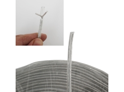Cabo Elétrico Redondo Em Pvc Transparente 2x0,75 Mm², 300/500v, Para Candeeiros, Vendido Ao Metro.