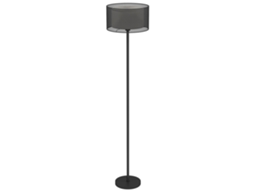 Abajur de Piso Preto (bicolor, Interruptor de Pé, Metal)