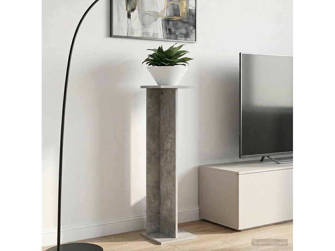 Vidaxl Suporte Para Plantas 2 Unid. Cinzento Cimento