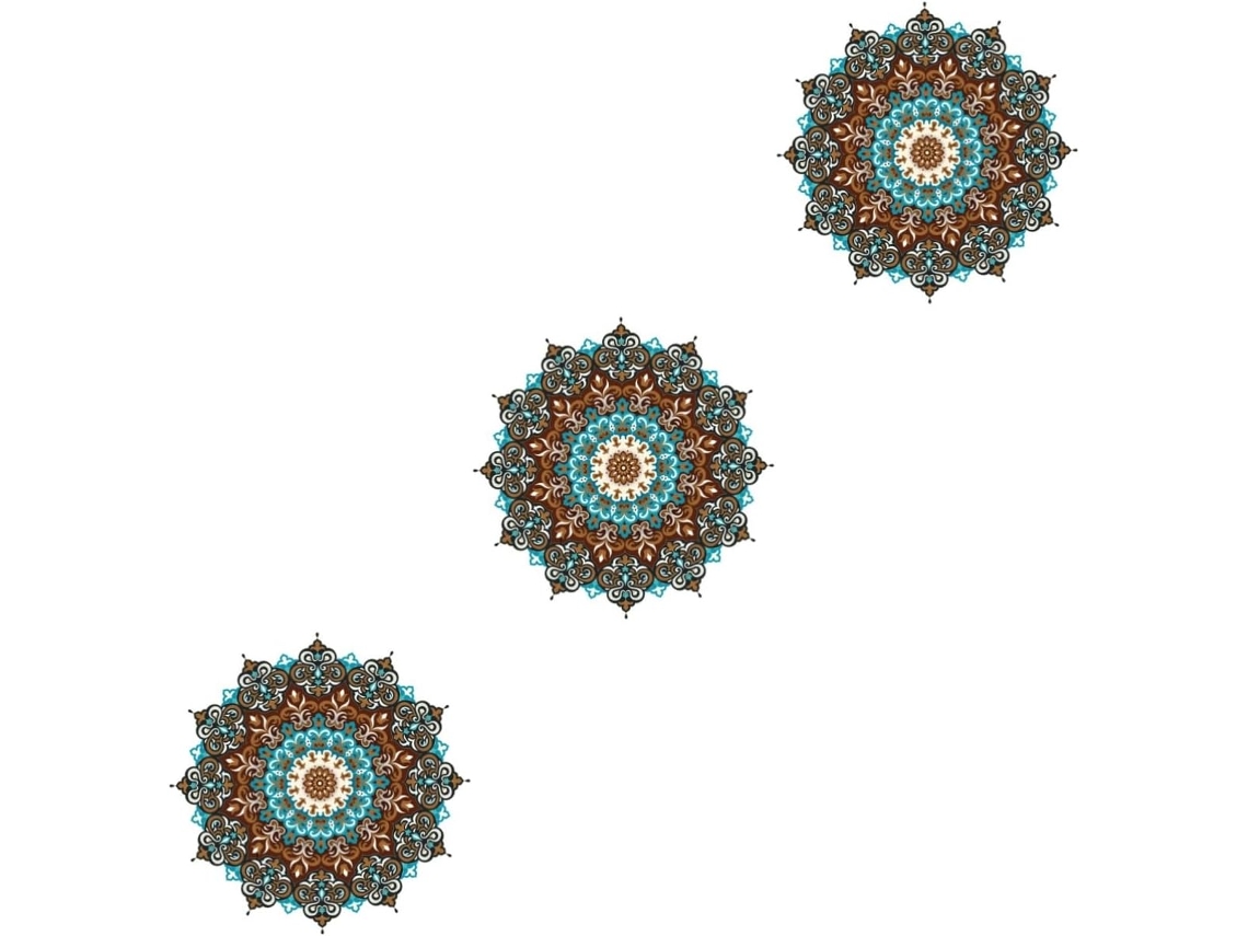 Folhas De Adesivos De Parede Decorativos Autoadesivos Com Mandalas Para Sala De Estar E