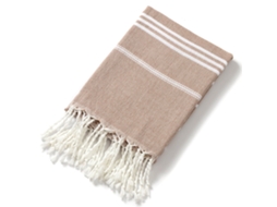 (marrom) Conjunto De 3 Toalhas De Banho Absorventes Com Franjas Em Veludo Turco Natural, Com Tema Natalino.