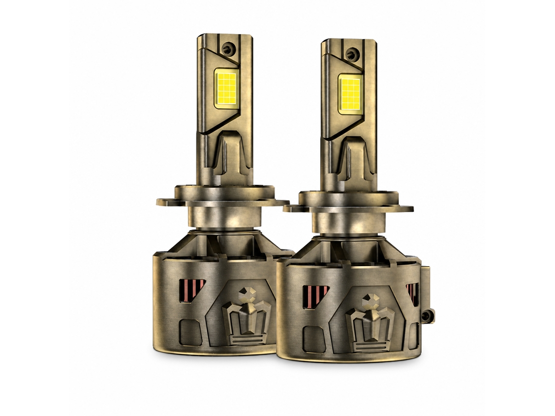 Lâmpada Led Para Farol Automóvel 330 W, Base H8/h9/h10/h11, Acabamento Bronze, Redsea