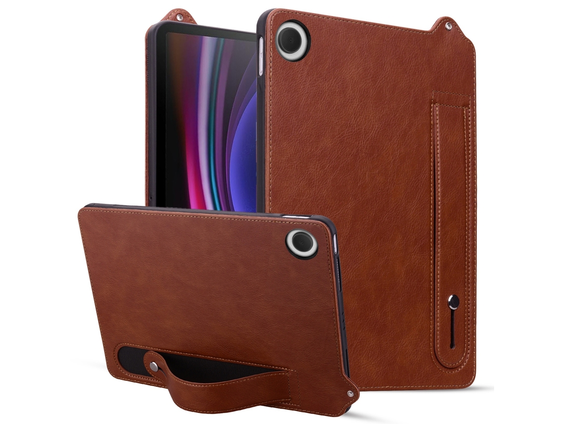 Capa Para Tablet Lurelia, Compatível Com Nec Lavie Tabmarrom T1175/bas, Castanho, Putpu, Função Sono