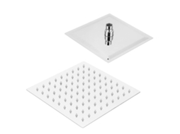 Chuveiro Quadrado 8 Polegadas Com Topo Ajustável G1/2 Geral Acessório Para Banheiro