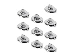 Botones De Giro De Metal De Cierre Twist Lock Para Barcos, Veleros, Rv Y Caravanas (10 Piezas) Plata Plata