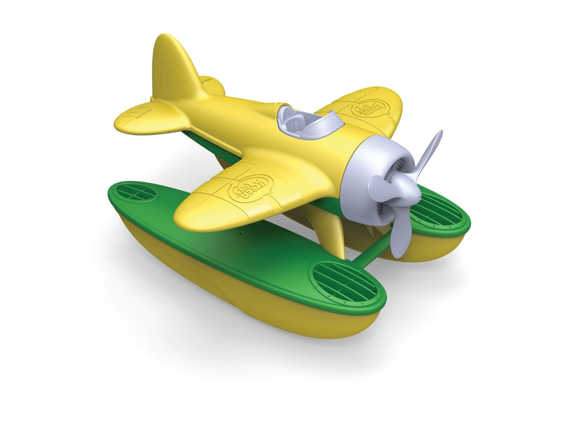 Avião Hidroavião Amarelo Da Green Toys, Brinquedo Sustentável.