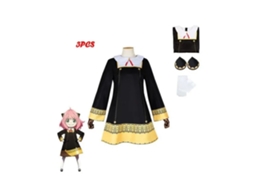 Ats traje de Cosplay para Niña, Vestido Dulce com Acessórios, Ideal para Halloween e Uso Diário