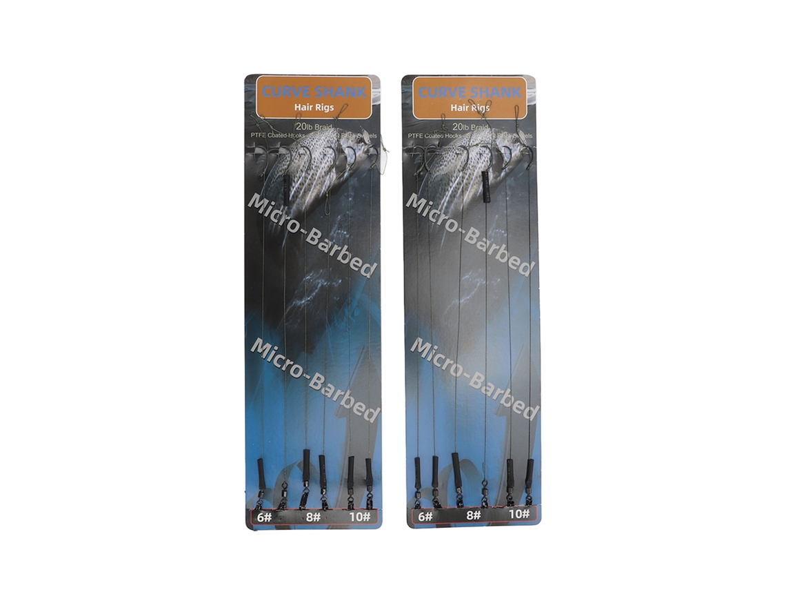 Kit 2 Rigs Carp Ptfe Barbed Fresh e Salgada