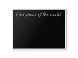 Magnetic Board For Wall Our Piece Of The World For The Bedroom Espelharte (80x60 Cm)
