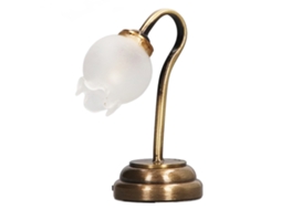 Lâmpada De Mesa Miniatura 1:12 Flor Iluminação Suave Modelo Casinha De Bonecas