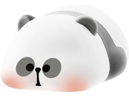 Luz noturna de silicone, em formato de panda, ideal para dormir.