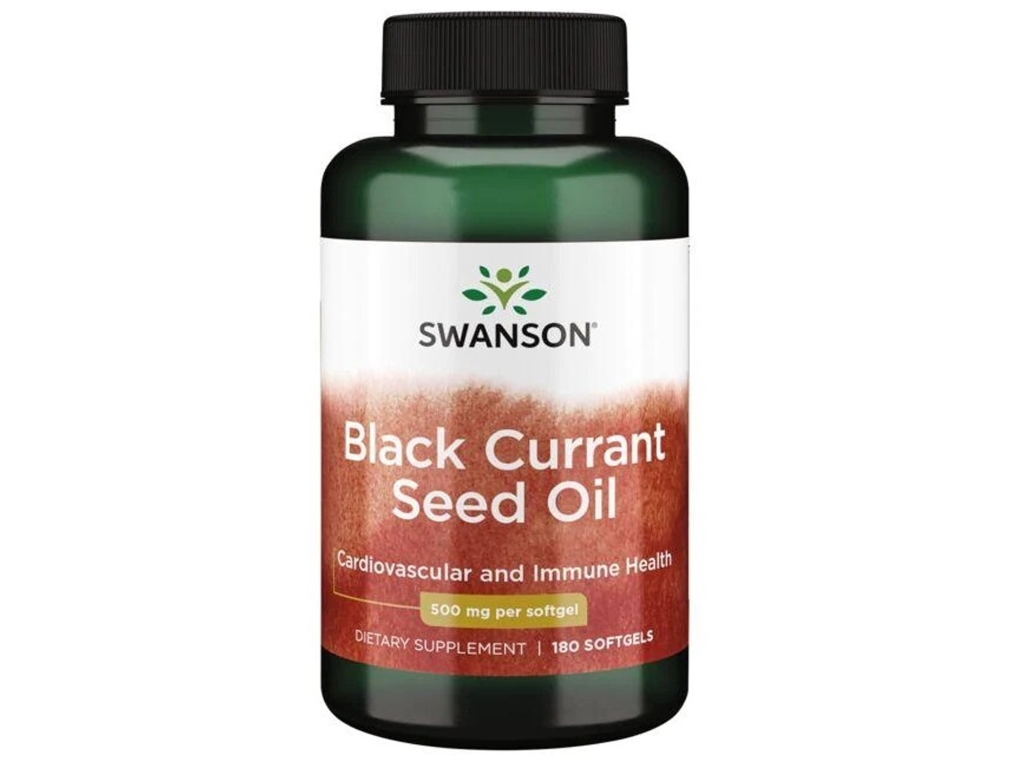 Óleo de semente de groselha preta 500 mg 180 cápsulas gelatinosas SWANSON