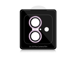 A Película Adequada Paralente Cravejada De Diamantes (rosa), Compatível Com Iphone 16 Pro/16 Pro Max.