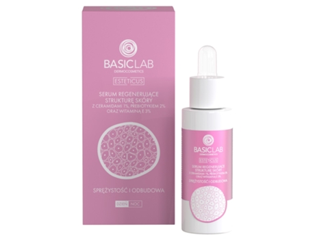 Sérum Regenerador De Estrutura De Pele Com Ceramidas, Prebióticos E Vitamina E 30ml Basiclab