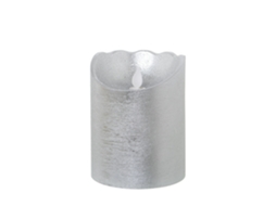 Set 4 Velas DRW Prateado (10x12,5 cm)